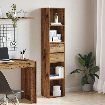 Libreria Legno Antico 36x30x171 cm in Legno Multistrato