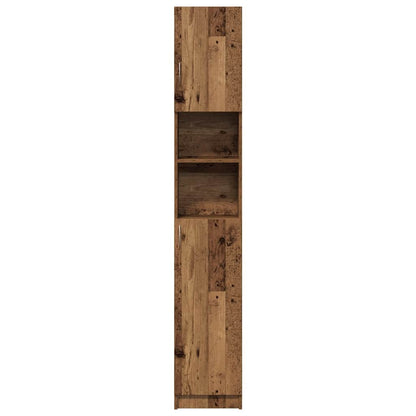 Mobile da Bagno Legno Antico 32x25,5x190 cm in Truciolato