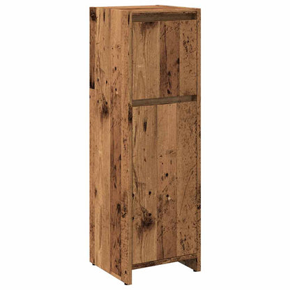 Mobile da Bagno Legno Antico 30x30x95 cm in Legno Multistrato