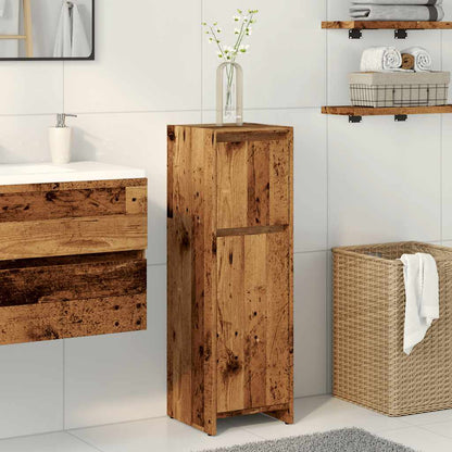 Mobile da Bagno Legno Antico 30x30x95 cm in Legno Multistrato