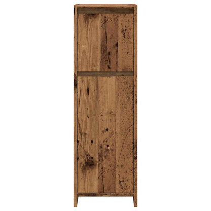 Mobile da Bagno Legno Antico 30x30x95 cm in Legno Multistrato