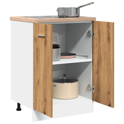 Armadio Inferiore Rovere Artigianale 60x46x81,5 cm Multistrato