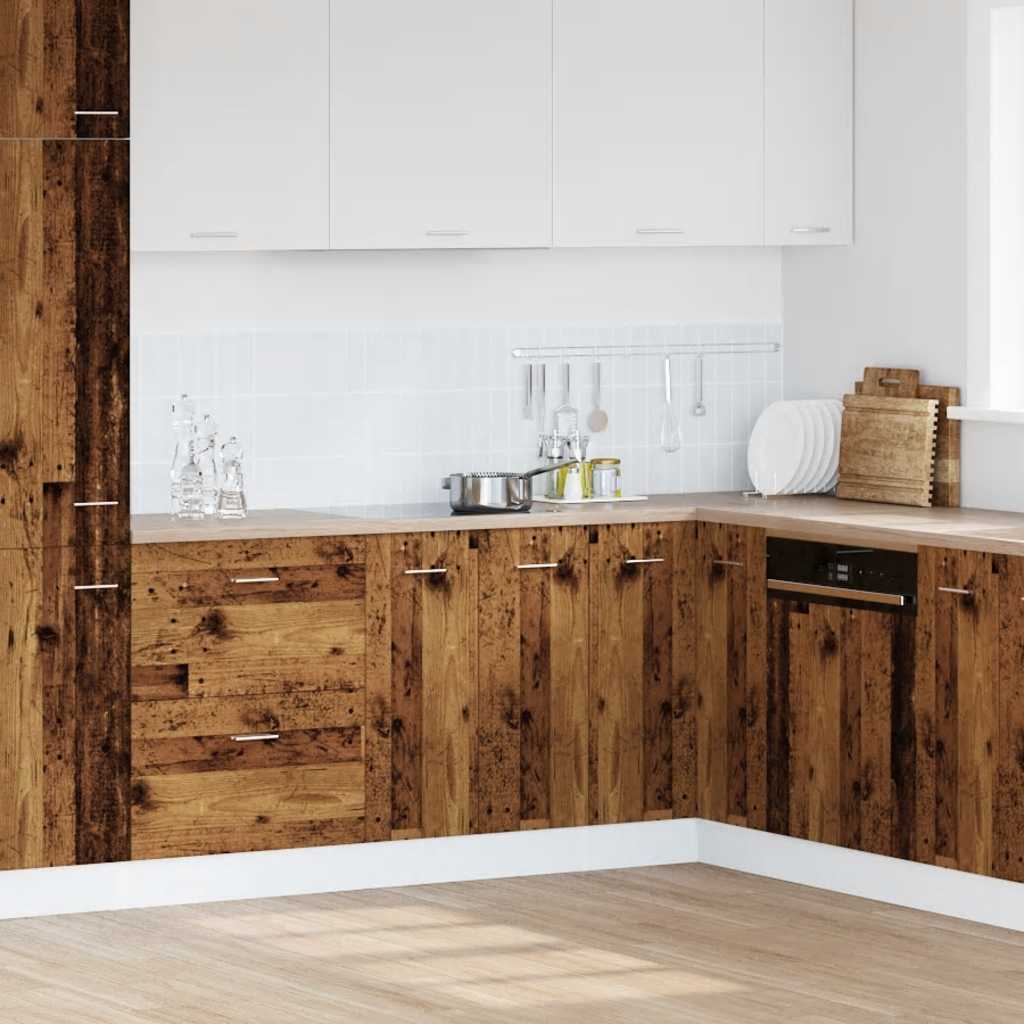 Mobile Sottolavello Legno Antico 80x46x81,5cm Legno Multistrato