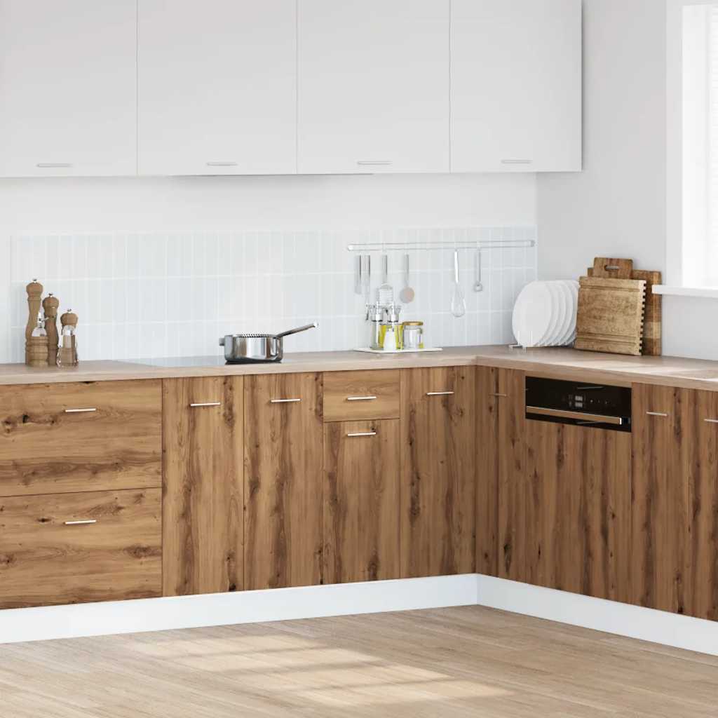 Cassettiera Rovere Artigianale 30x46x81,5 cm Legno Multistrato