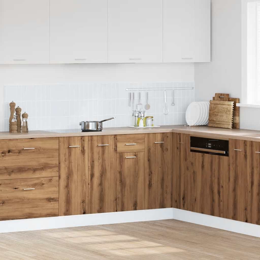 Cassettiera Rovere Artigianale 40x46x81,5 cm Legno Multistrato