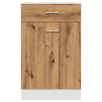 Cassettiera Rovere Artigianale 50x46x81,5 cm Legno Multistrato
