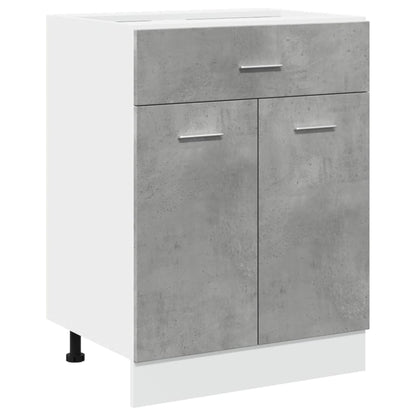 Armadio Inferiore Cassetto â€œLyonâ€ Grigio Cemento 60x46x81,5
