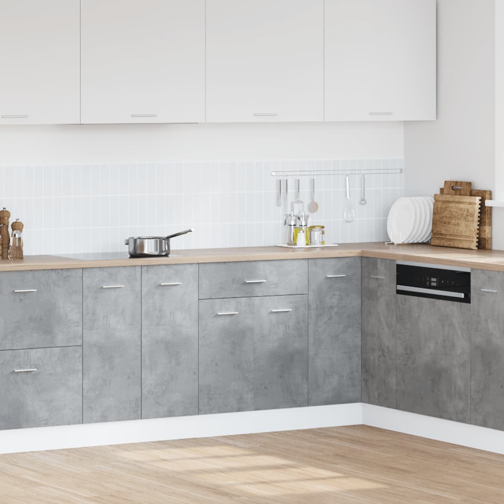 Armadio Inferiore Cassetto â€œLyonâ€ Grigio Cemento 60x46x81,5