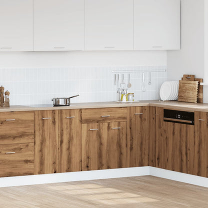 Cassettiera Rovere Artigianale 60x46x81,5 cm in Truciolato