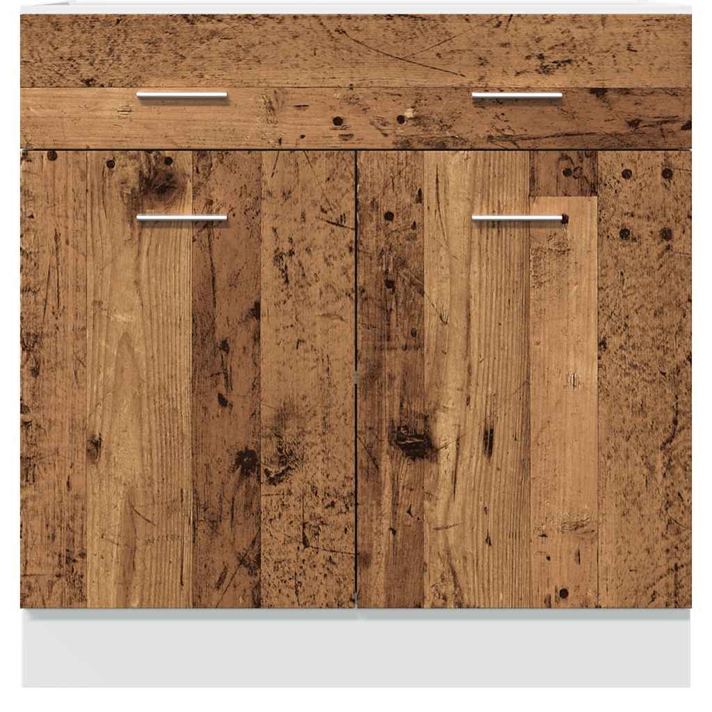 Cassettiera Legno Antico 80x46x81,5 cm Legno Multistrato
