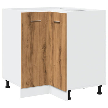Armadietto Cucina Rovere Artigianale 75,5x75,5x81,5 cm in Legno