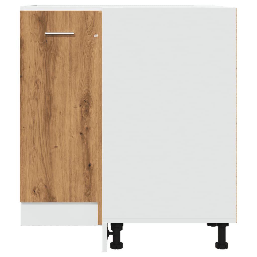 Armadietto Cucina Rovere Artigianale 75,5x75,5x81,5 cm in Legno