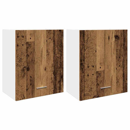 Mobili Pensili 2 pz Legno Antico 50x31x60 cm Legno Multistrato