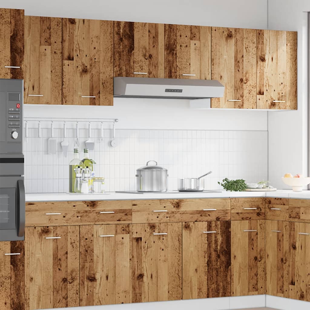Mobili Pensili 2 pz Legno Antico 50x31x60 cm Legno Multistrato