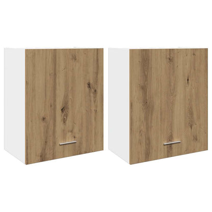 Mobili Pensili 2 pz Artigianale 50x31x60 cm Legno Multistrato