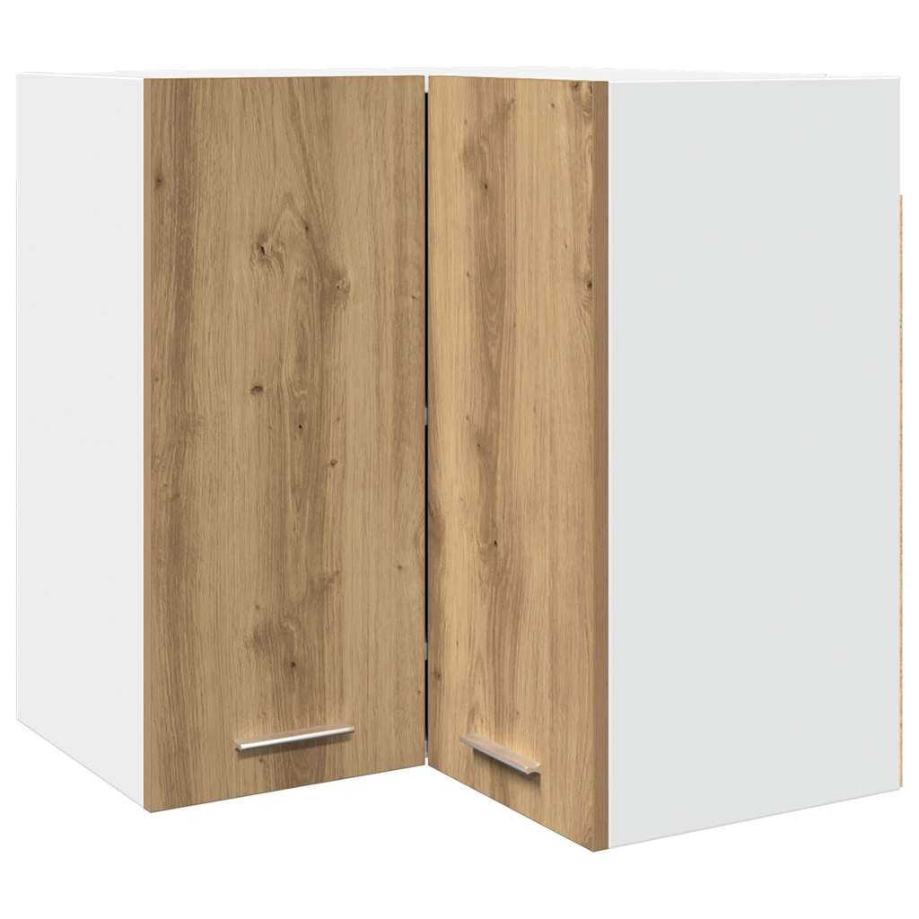 Mobile Pensile Angolo Rovere Artigianale 57x57x60 in Truciolato