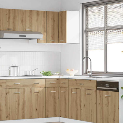 Mobile Pensile Angolo Rovere Artigianale 57x57x60 in Truciolato