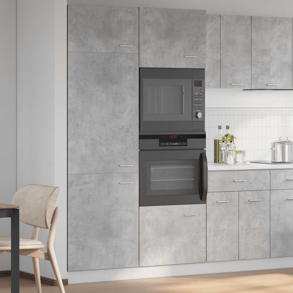 Mobile per Frigo â€œLyonâ€ Grigio Cemento 60x57x207 cm
