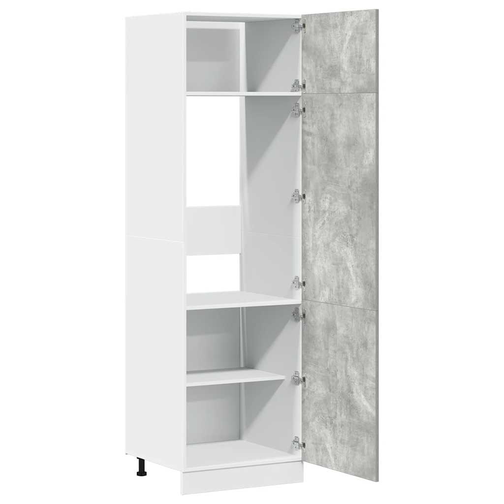 Mobile per Frigo â€œLyonâ€ Grigio Cemento 60x57x207 cm