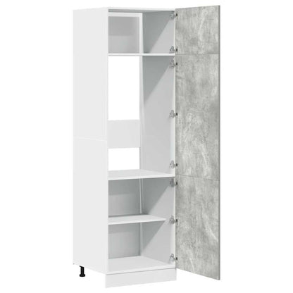 Mobile per Frigo â€œLyonâ€ Grigio Cemento 60x57x207 cm