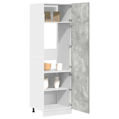 Mobile per Frigo â€œLyonâ€ Grigio Cemento 60x57x207 cm