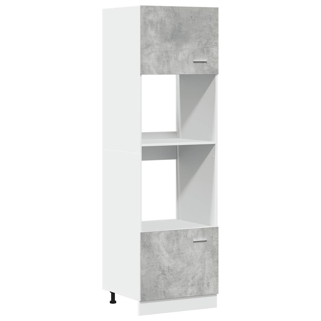 Mobile per Microonde Ã¢â‚¬Å“LyonÃ¢â‚¬Â Grigio Cemento 60x57x207 cm