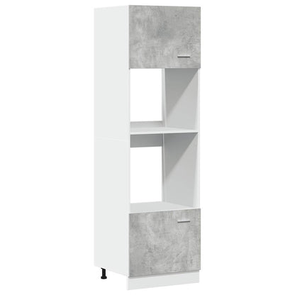 Mobile per Microonde Ã¢â‚¬Å“LyonÃ¢â‚¬Â Grigio Cemento 60x57x207 cm