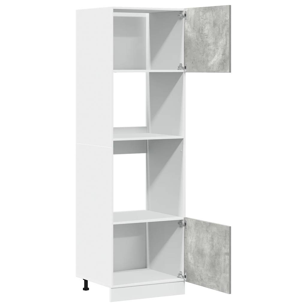 Mobile per Microonde Ã¢â‚¬Å“LyonÃ¢â‚¬Â Grigio Cemento 60x57x207 cm