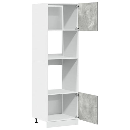 Mobile per Microonde Ã¢â‚¬Å“LyonÃ¢â‚¬Â Grigio Cemento 60x57x207 cm