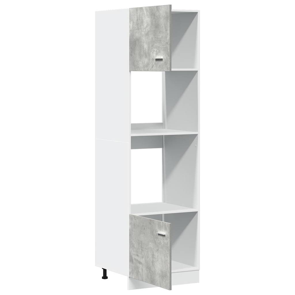 Mobile per Microonde Ã¢â‚¬Å“LyonÃ¢â‚¬Â Grigio Cemento 60x57x207 cm