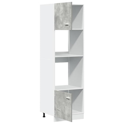 Mobile per Microonde Ã¢â‚¬Å“LyonÃ¢â‚¬Â Grigio Cemento 60x57x207 cm