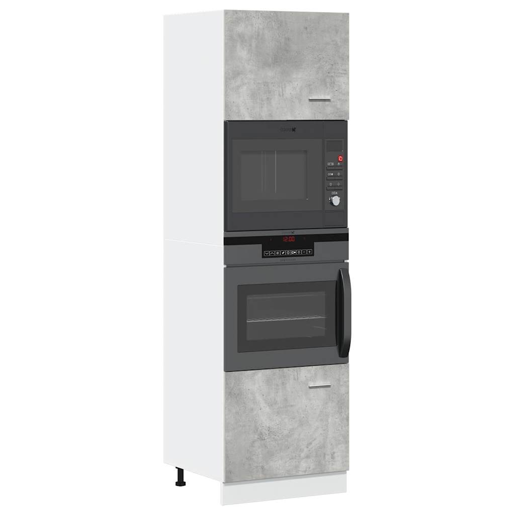 Mobile per Microonde Ã¢â‚¬Å“LyonÃ¢â‚¬Â Grigio Cemento 60x57x207 cm