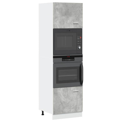 Mobile per Microonde Ã¢â‚¬Å“LyonÃ¢â‚¬Â Grigio Cemento 60x57x207 cm