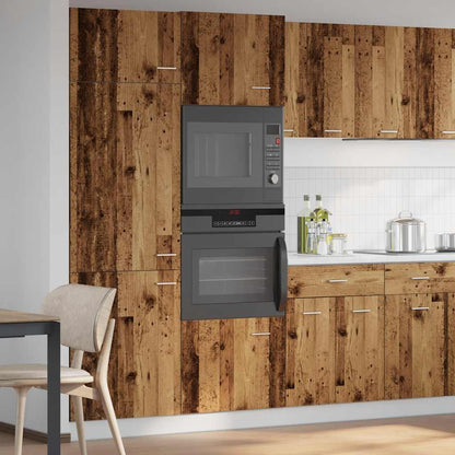 Mobile per Microonde Legno Antico 60x57x207 cm in Truciolato