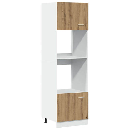 Mobile Microonde Rovere Artigianale 60x57x207 cm in Truciolato