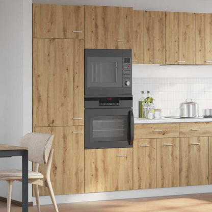 Mobile Microonde Rovere Artigianale 60x57x207 cm in Truciolato