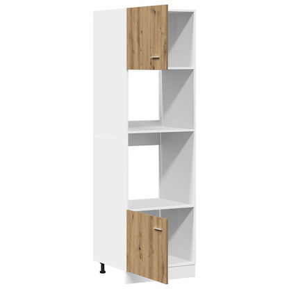 Mobile Microonde Rovere Artigianale 60x57x207 cm in Truciolato