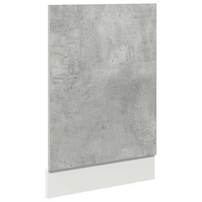 Pannello Lavastoviglie Grigio Cemento 45x3x67 cm