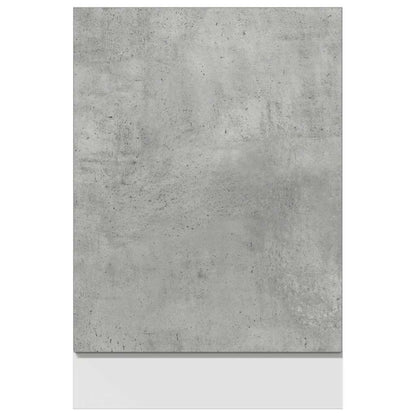 Pannello Lavastoviglie Grigio Cemento 45x3x67 cm