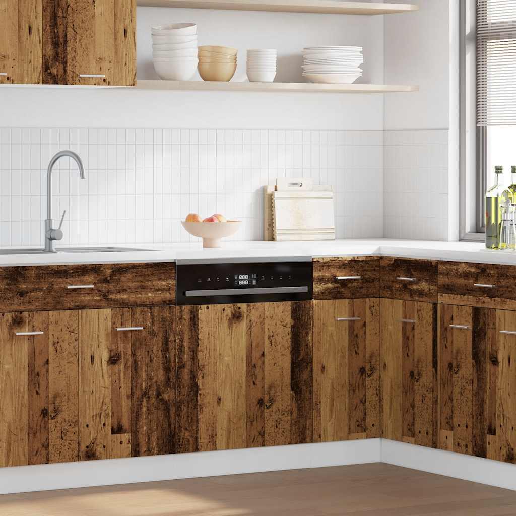 Pannello Lavastoviglie Legno Antico 45x3x67 cm in Truciolato