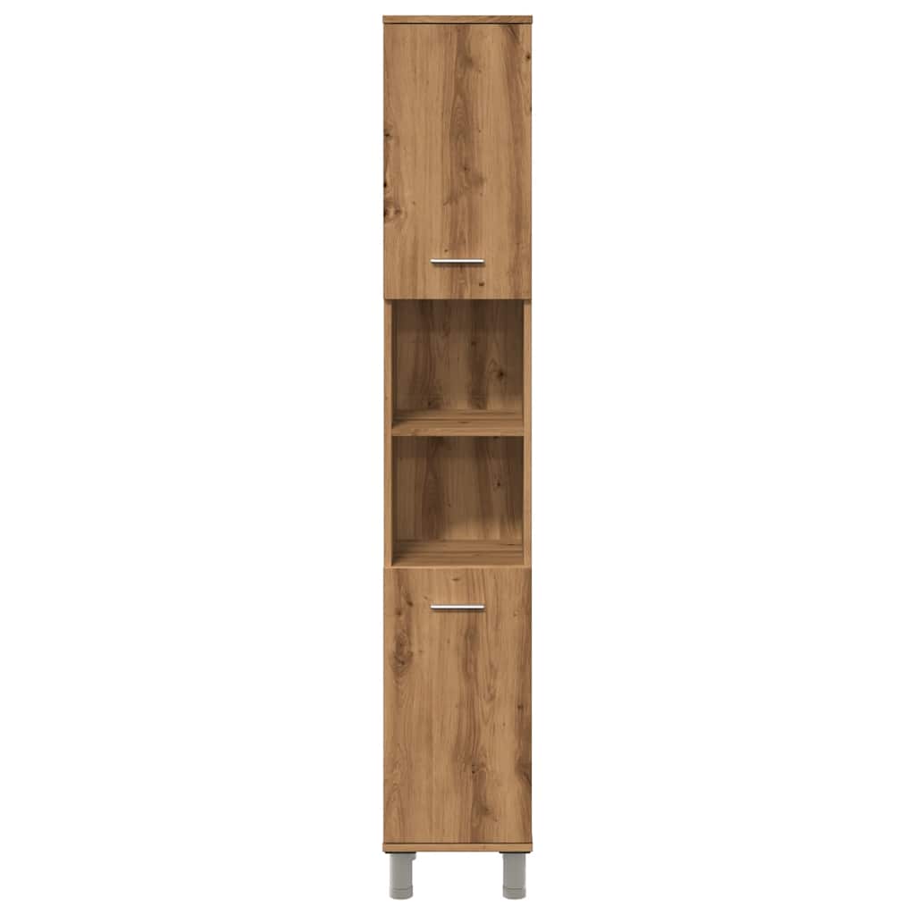 Mobiletto da Bagno Rovere Artigianale Legno Multistrato