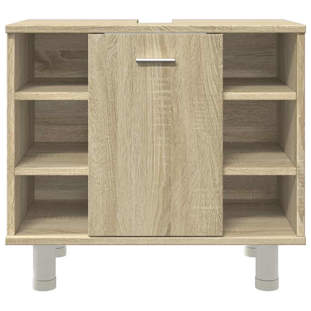Mobile da Bagno Rovere Sonoma 60x32x53,5cm in Legno Multistrato