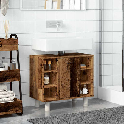 Mobile da Bagno Legno Antico 60x32x53,5 cm in Legno Multistrato