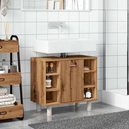 Armadietto Bagno Artigianale 60x32x53,5 cm Legno Multistrato