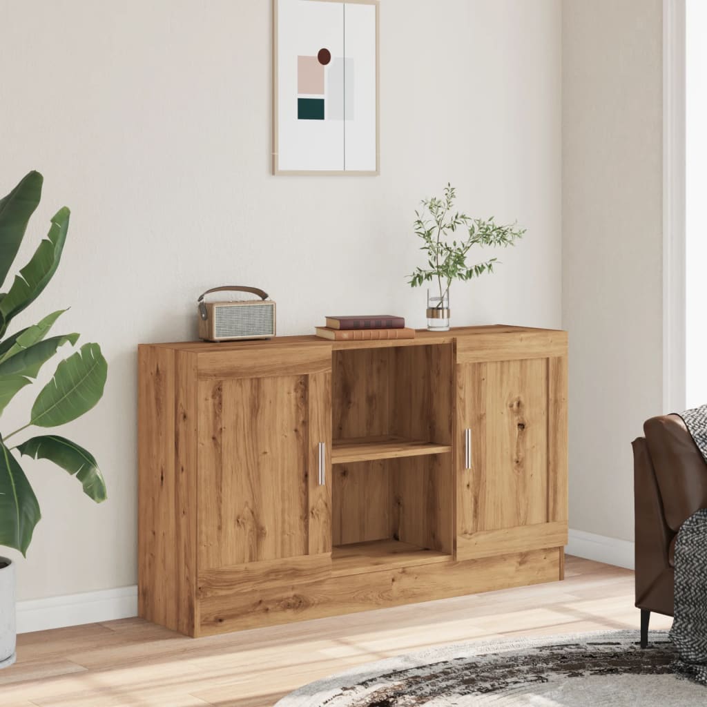 Credenza Rovere Artigianale 120x30,5x70 cm in Truciolato