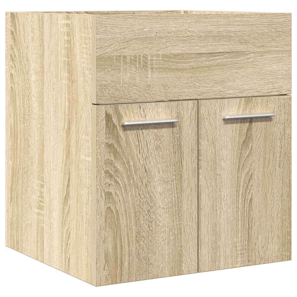 Mobile Lavabo Bagno Rovere Sonoma 41x38,5x46 cm in Truciolato