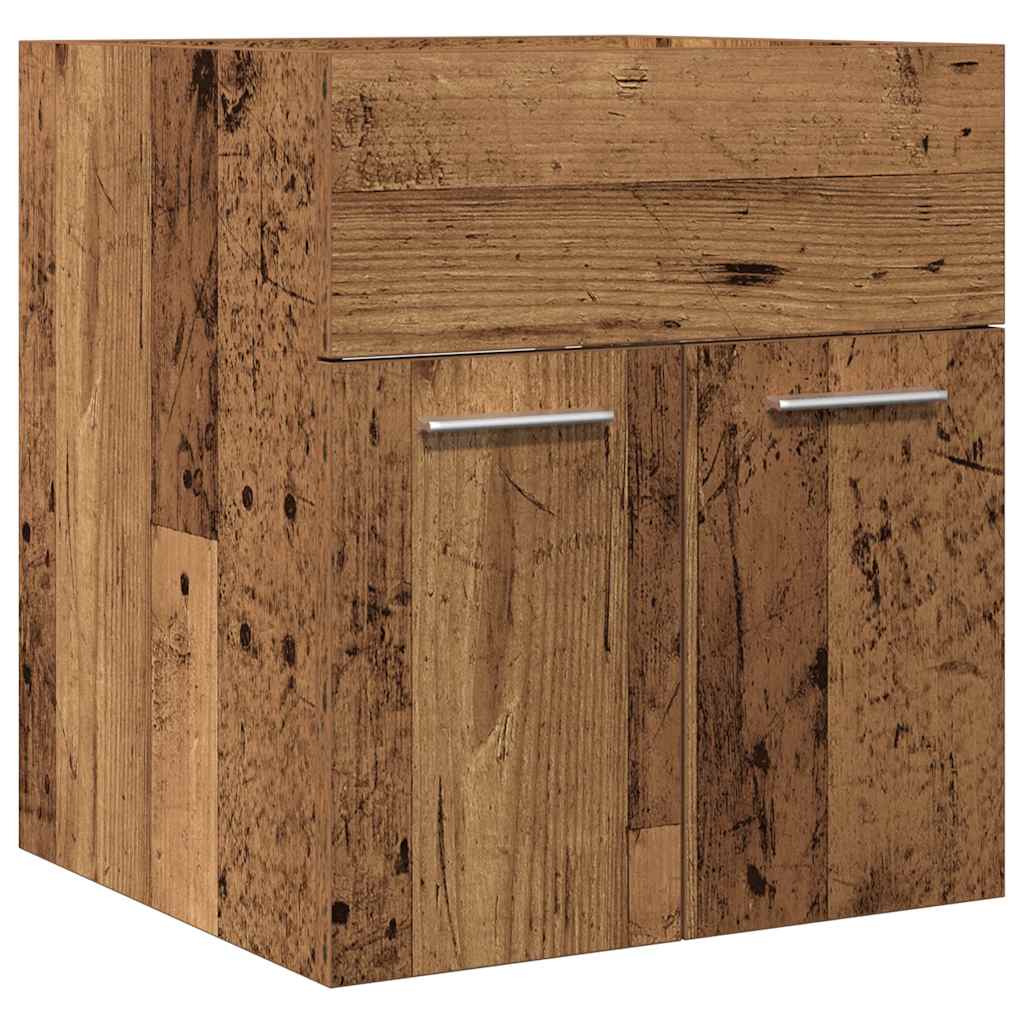 Mobile da Bagno Legno Antico 41x38,5x46 cm in Truciolato