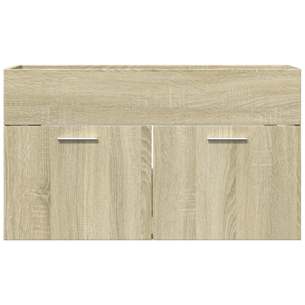 Mobile Lavabo Bagno Rovere Sonoma 90x38,5x46 cm Multistrato