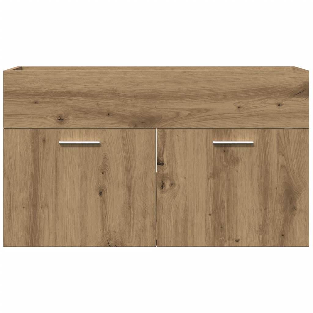 Mobile Lavabo Bagno Rovere Artigianale 90x38,5x46cm Multistrato