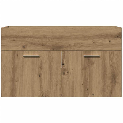 Mobile Lavabo Bagno Rovere Artigianale 90x38,5x46cm Multistrato